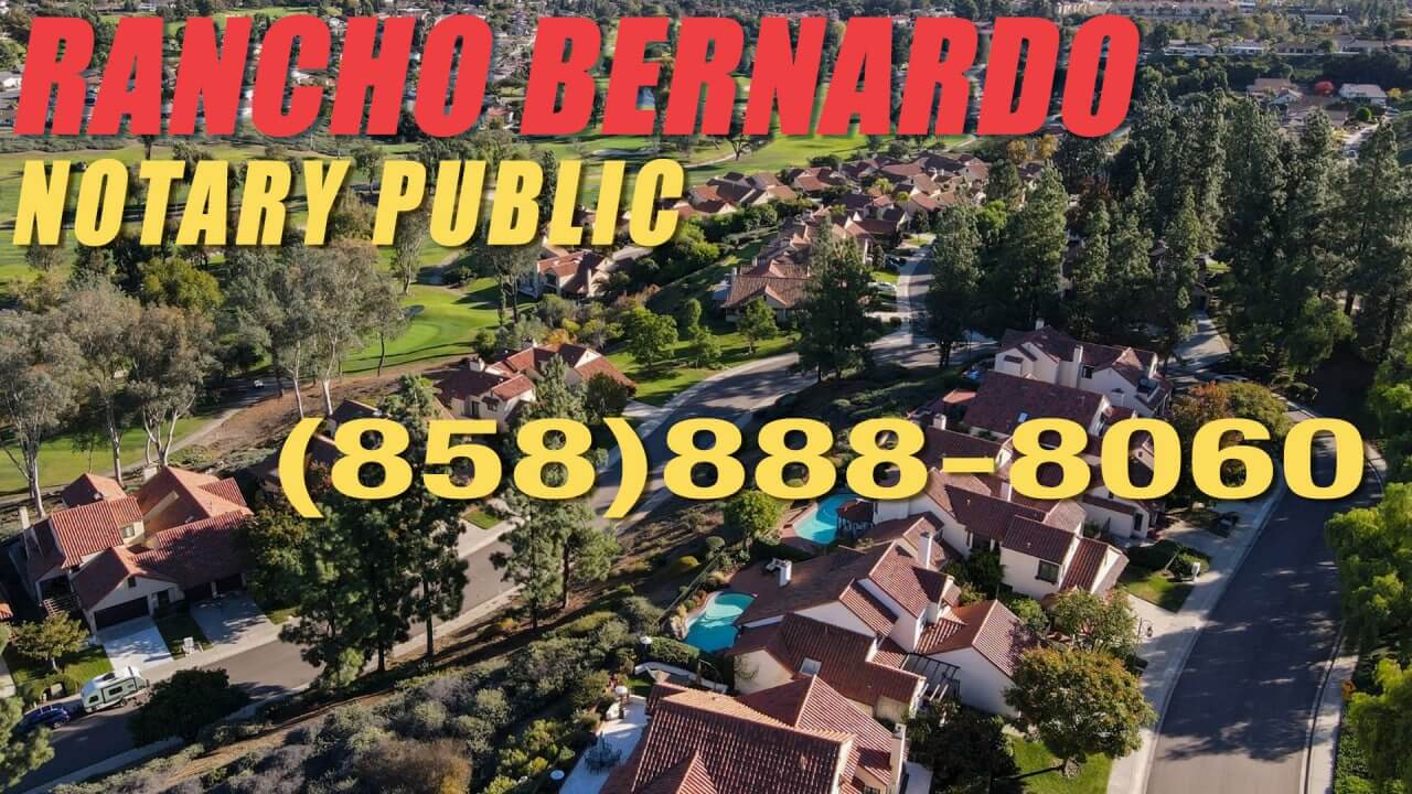 Rancho Bernardo mobile notary and apostille services
