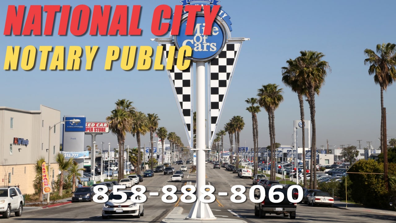 National City Mobile Notary And Apostille Services